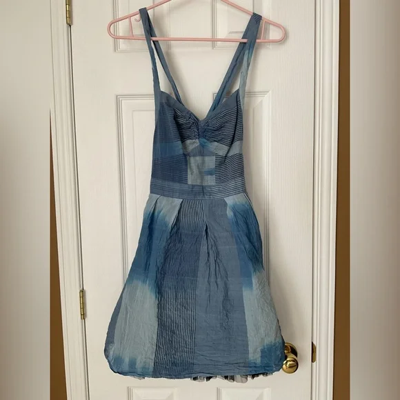 Urban Outfitters Staring at Stars Hazy Blue Pin Up Dress - Picture 4 of 16